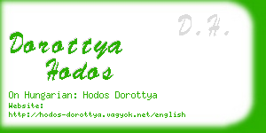 dorottya hodos business card